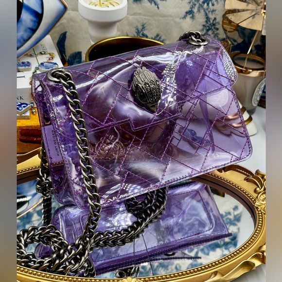 🆕 KURT GEIGER LONDON 🧿 NWOT Mini Kensington Crossbody Bag, Light Purple - Picture 15 of 16